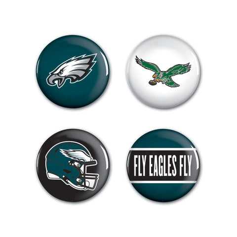Philadelphia Eagles 4 Pack Buttons