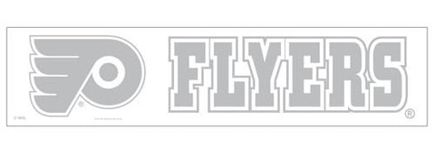 Philadelphia Flyers 4" X 17" Decal White
