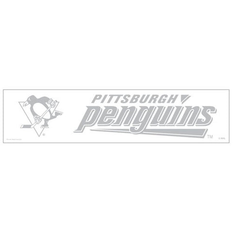 Pittsburgh Penguins 4" X 17" Decal White