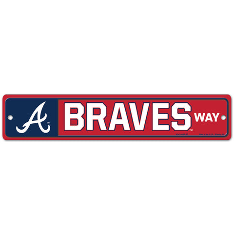 Atlanta Braves 4" x 19" Street Sign