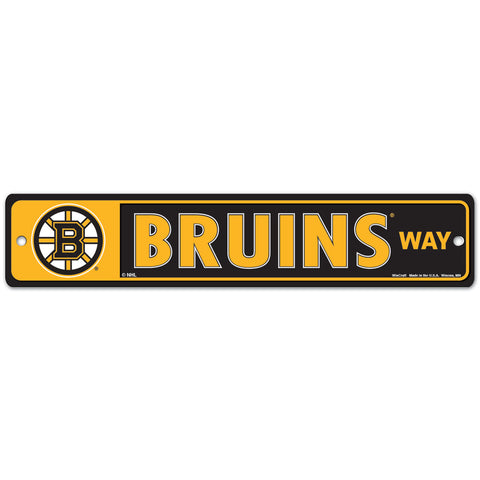 Boston Bruins 4" x 19" Street Sign