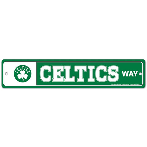 Boston Celtics 4" x 19" Street Sign