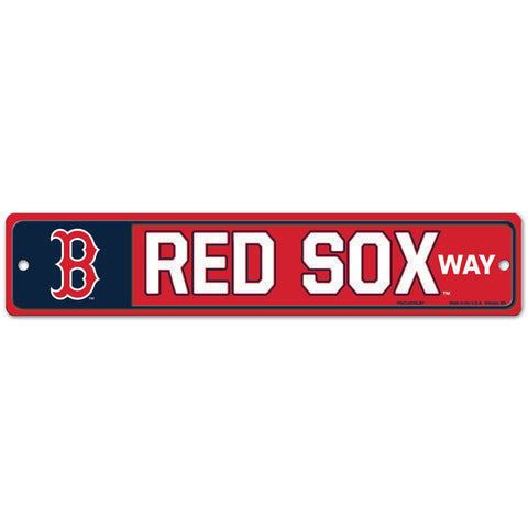 Boston Red Sox 4" X 19" Street Sign