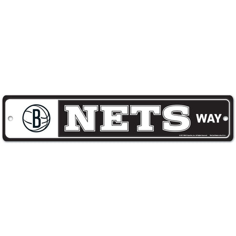 Brooklyn Nets 4" x 19" Street Sign