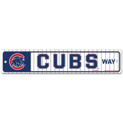 Chicago Cubs 4" x 19" Street Sign