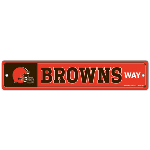 Cleveland Browns 4" X 19" Street Sign