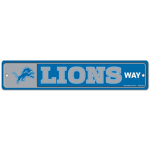 Detroit Lions 4" x 19" Street Sign