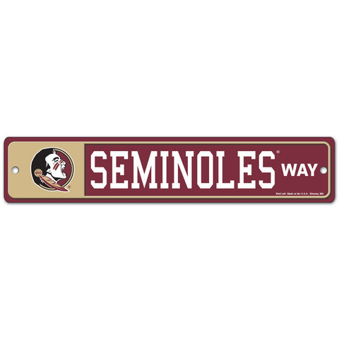 Florida State Seminoles 4" x 19" Street Sign