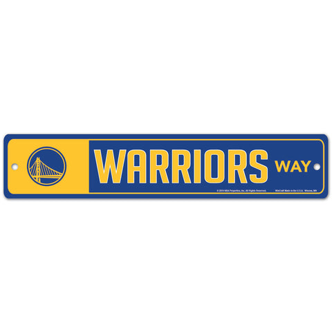 Golden State Warriors 4" X 19" Street Sign