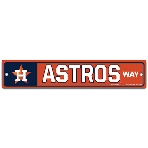 Houston Astros 4" x 19" Street Sign