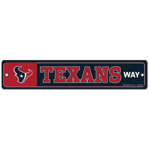 Houston Texans 4" X 19" Street Sign