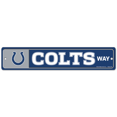 Indianapolis Colts 4" x 19" Street Sign
