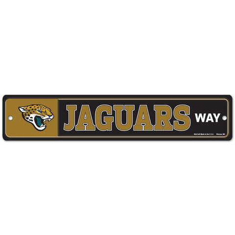Jacksonville Jaguars 4" x 19" Street Sign