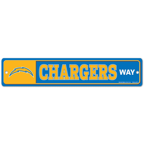 Los Angeles Chargers 4" x 19" Street Sign