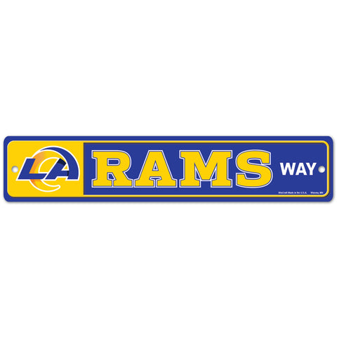 Los Angeles Rams 4" x 19" Street Sign