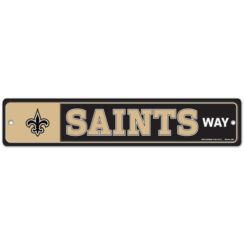 New Orleans Saints 4" X 19" Street Sign