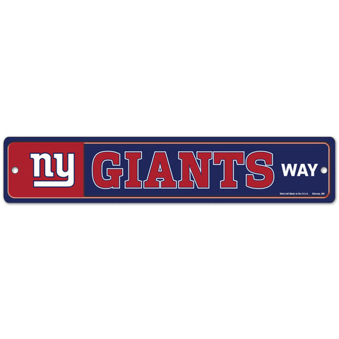 New York Giants 4" x 19" Street Sign