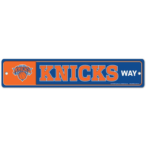 New York Knicks 4" x 19" Street Sign