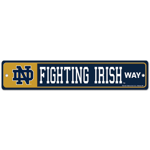 Notre Dame 4" x 19" Street Sign