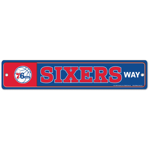 Philadelphia 76ers 4" X 19" Street Sign