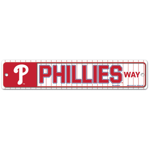 Philadelphia Phillies 4" X 19" Street Sign