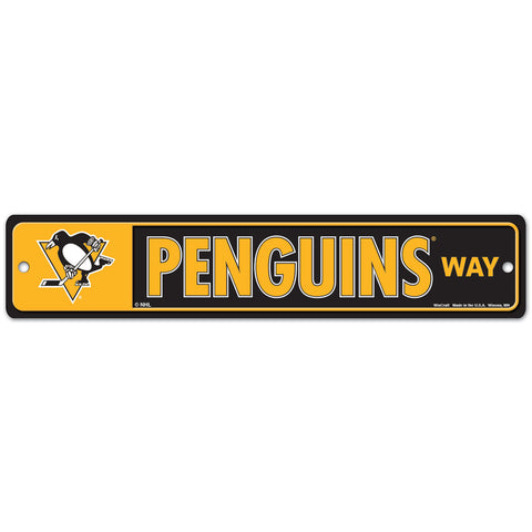 Pittsburgh Penguins 4" x 19" Street Sign