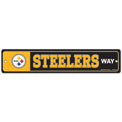 Pittsburgh Steelers 4" x 19" Street Sign
