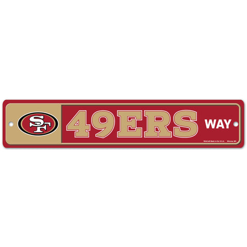 San Francisco 49ers 4" x 19" Street Sign