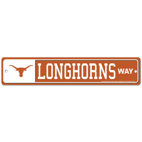 Texas Longhorns 4" x 19" Street Sign