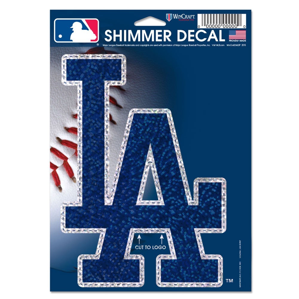 Los Angeles Dodgers 5" x 7" Shimmer Decal