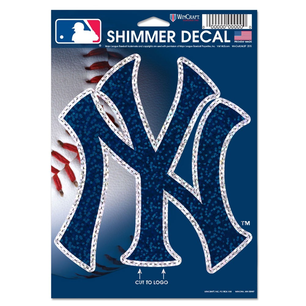 New York Yankees 5" x 7" Shimmer Decal