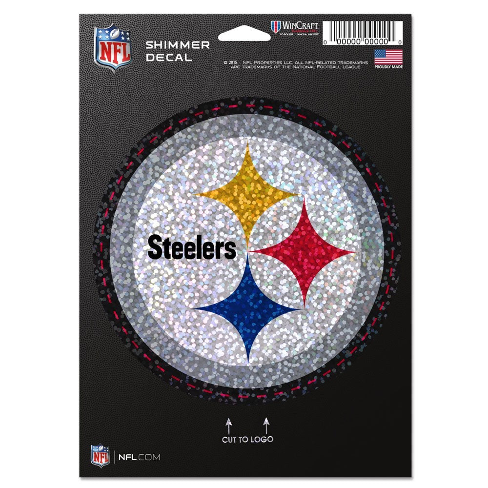Pittsburgh Steelers 5" x 7" Shimmer Decal