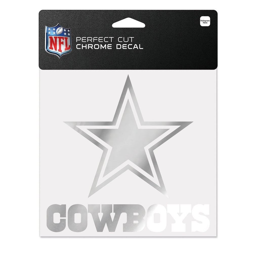 Dallas Cowboys 6" x 6" Chrome Decal