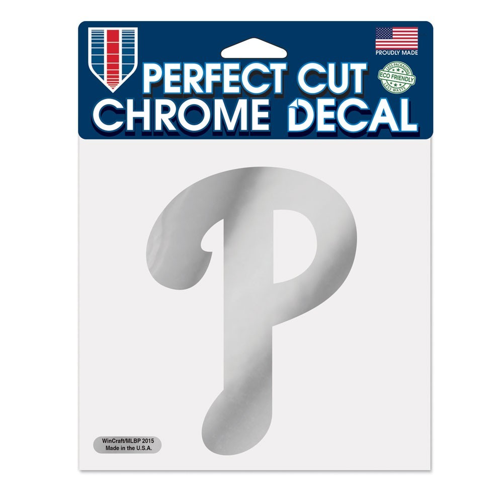 Philadelphia Phillies 6" x 6" Chrome Decal
