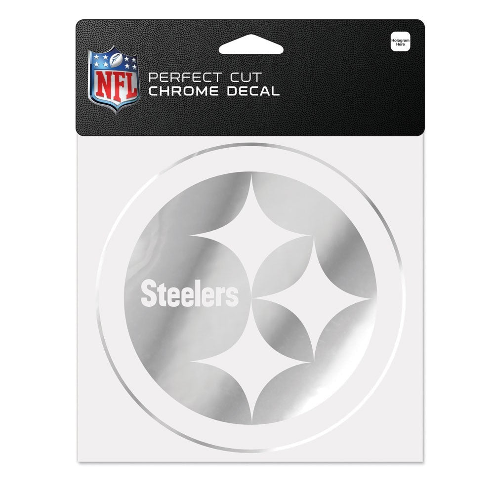 Pittsburgh Steelers 6" x 6" Chrome Decal