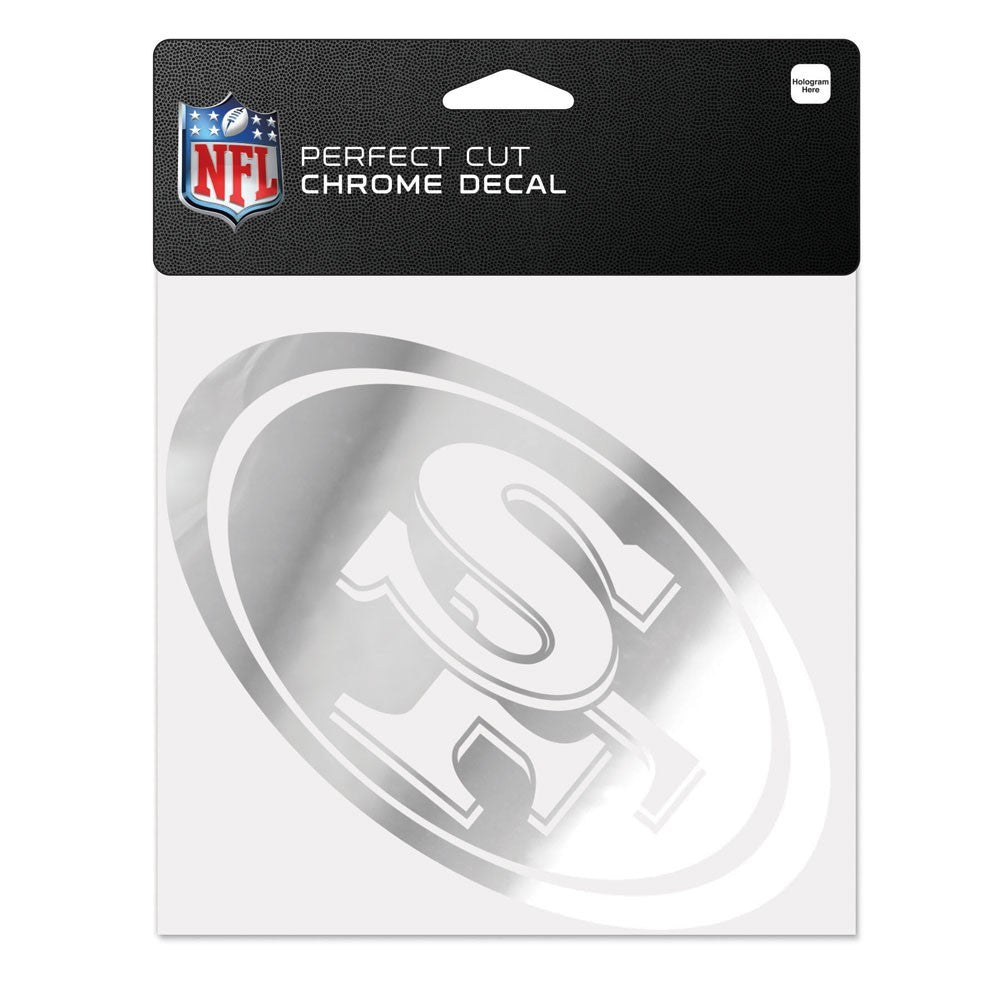 San Francisco 49ers 6" x 6" Chrome Decal