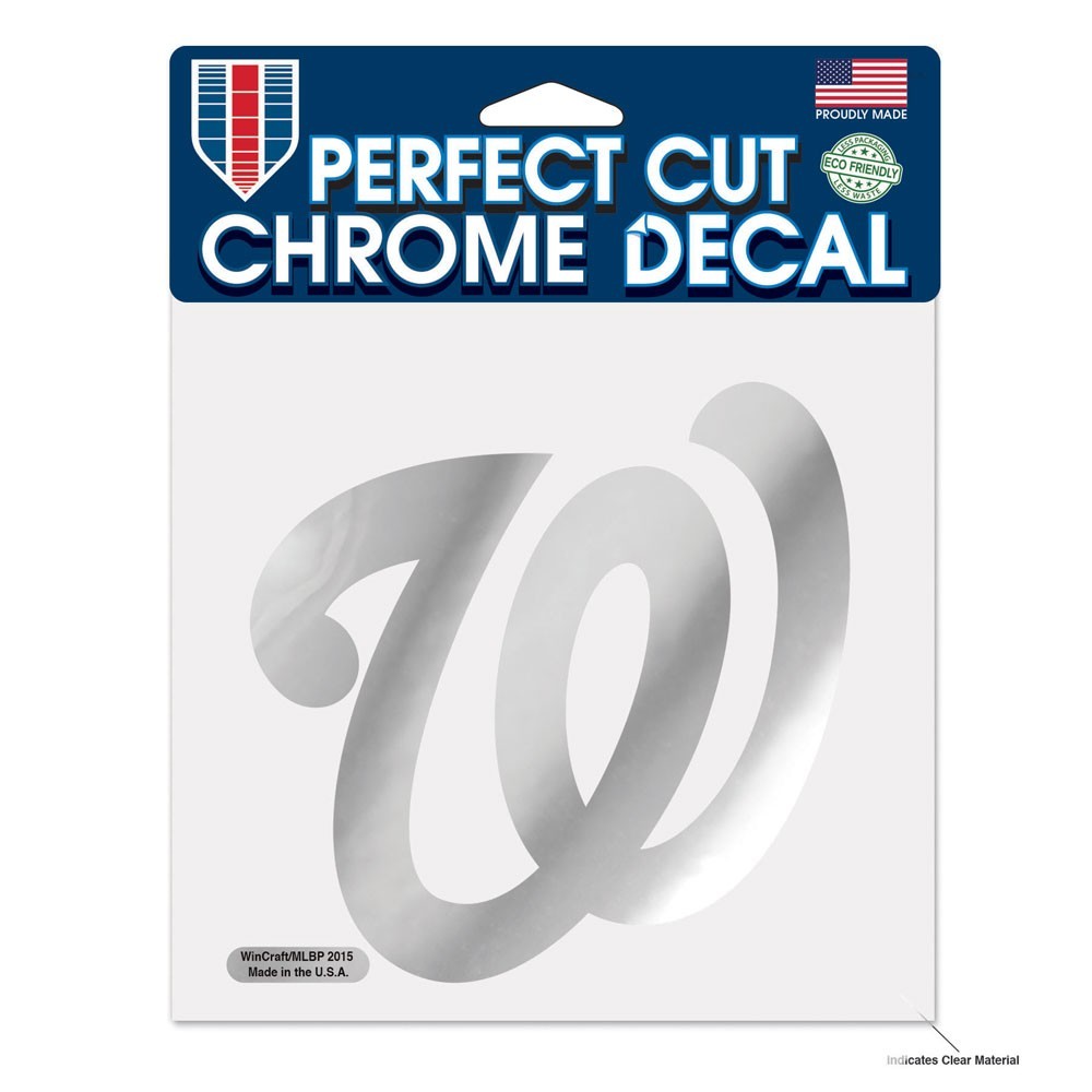 Washington Nationals 6" x 6" Chrome Decal