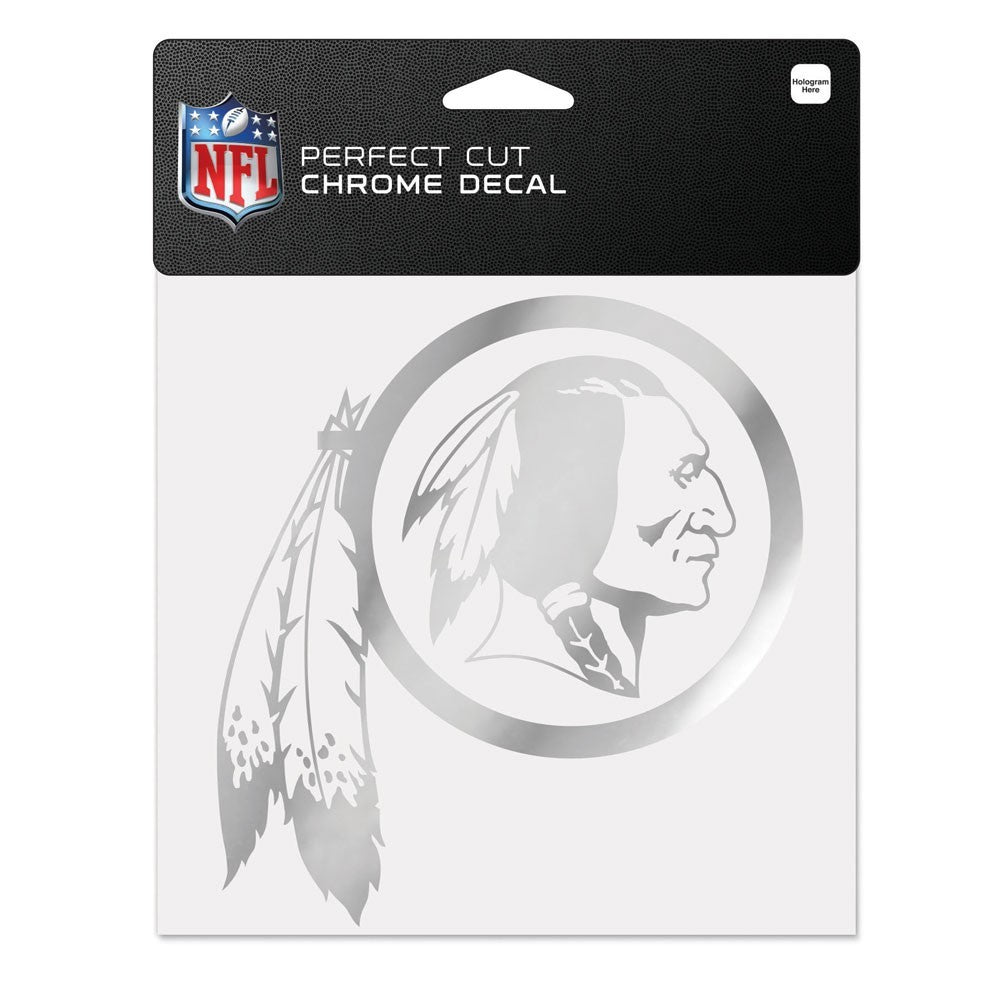 Washington Redskins 6" x 6" Chrome Decal