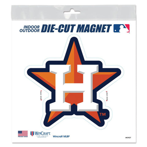 Houston Astros 6" x 6" Die-Cut Logo Magnet