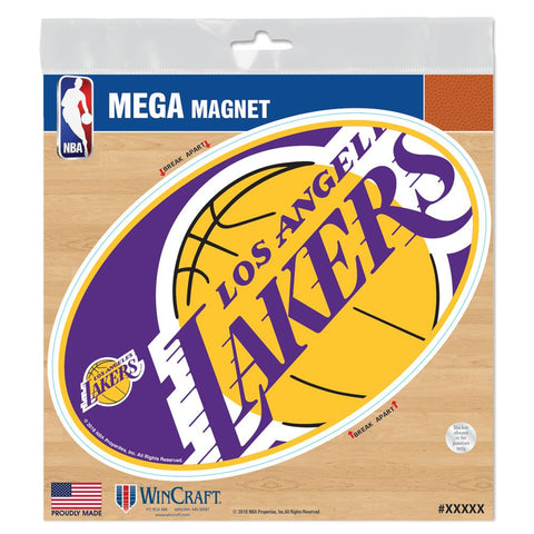 Los Angeles Lakers 6" x 6" Die-Cut Logo Magnet