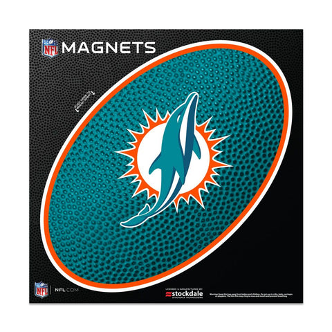 Miami Dolphins 6" x 6" Die-Cut Logo Magnet