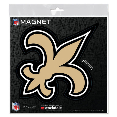 New Orleans Saints 6" x 6" Die-Cut Logo Magnet