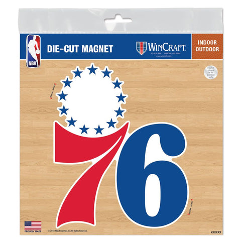 Philadelphia 76ers 6" x 6" Die-Cut Logo Magnet