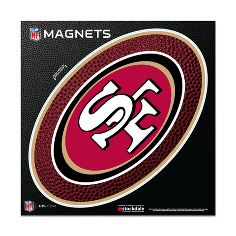 San Francisco 49ers 6" x 6" Die-Cut Logo Magnet
