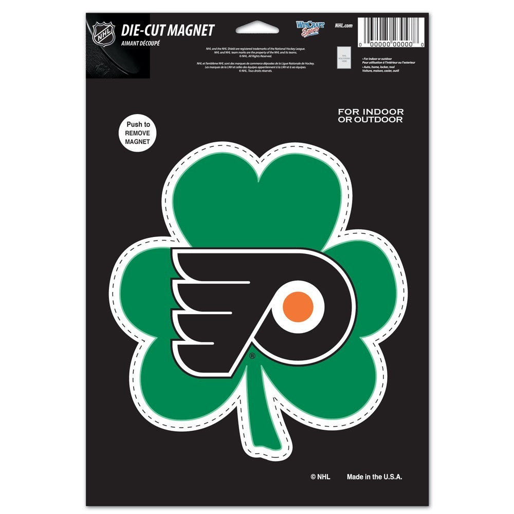 Philadelphia Flyers Shamrock 8" Die-Cut Logo Magnet