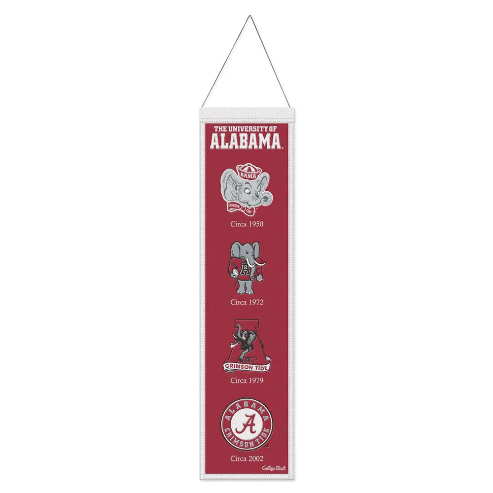 Alabama Crimson Tide 8" x 32" Evolution Wool Banner