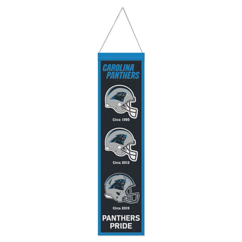 Carolina Panthers 8" x 32" Evolution Wool Banner