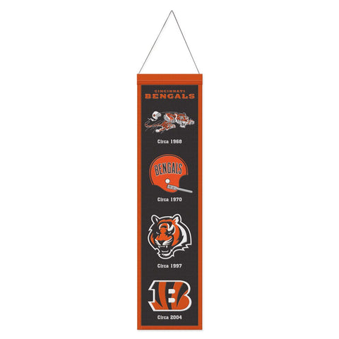 Cincinnati Bengals 8" x 32" Evolution Wool Banner