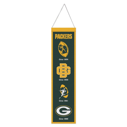 Green Bay Packers 8" x 32" Evolution Wool Banner