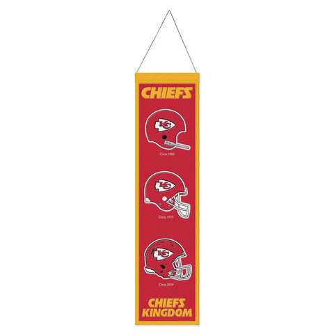 Kansas City Chiefs 8" x 32" Evolution Wool Banner